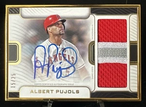 2023 Topps Definitive Collection - Albert Pujols Framed On Card Auto Patch /25 - Picture 1 of 2