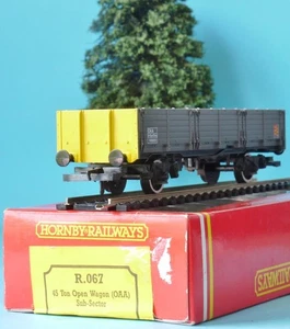 HORNBY R067 OPEN WAGON OAA SUB-SECTOR 45 TON MADE IN GB BOXED - Foto 1 di 8