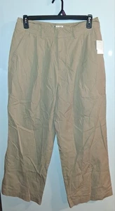 Neu mit Etikett 89th & Madison khaki Hose weites Bein Größe 14 - Bild 1 von 2