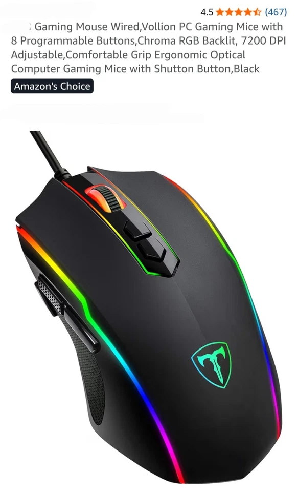 Wired gaming mouse - Image 1 of 1