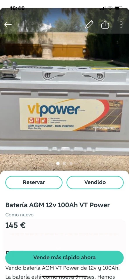 Bateria AGM 12v - Imagen 1 de 1