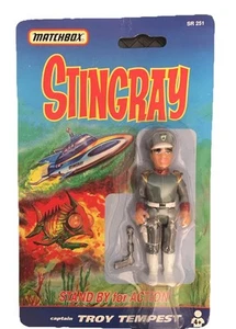 STINGRAY MATCHBOX 1992 CAPITÁN TROY TEMPEST Stand By For Action CARDADO SELLADO - Imagen 1 de 2