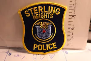 police patch STERLING HEIGHTS POLICE MICHIGAN YELLOW BORDERS - Bild 1 von 1