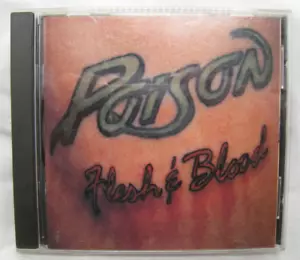 Poison Flesh & Blood CD album (CD 1990) heavy metal hair band bret michaels - Picture 1 of 4