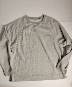 Suéter de tela estándar XL manga larga gris suéter cuello redondo para hombre - Imagen 1 de 9