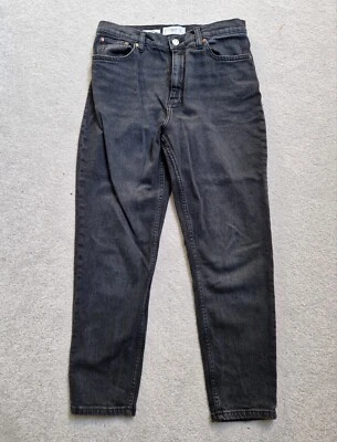 Mango Washed Black Mom Jeans Size 12 - Image 1 of 3
