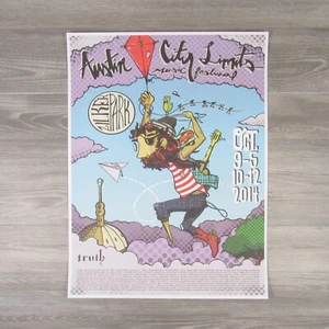 Austin City Limits Festival 2014 Commemorative ACL Poster Truth Mike Jonston - Picture 1 of 16