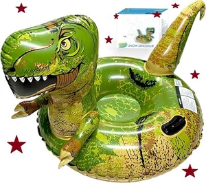 Schneeröhrchen Dinosaurier 64,9" aufblasbar für Rodeln Schwerlastschlitten mit Griffen - Bild 1 von 4