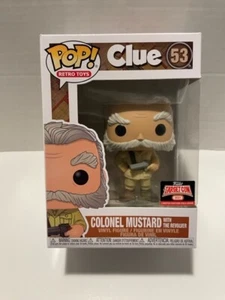 Funko Pop: Clue: Col. Mustard con revólver TargetCon Exc #53 - Nuevo en caja - Imagen 1 de 6