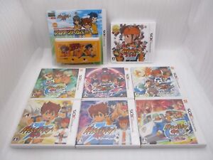 3DS Inazuma Eleven GO & 1 2 3 Endo Mamoru Densetsu 7Games & Protect Cover Japan