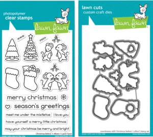 Lawn Fawn Christmas Before 'n Afters Clear Stamps & Lawn Cuts Dies LF3223 LF3224 - Picture 1 of 5