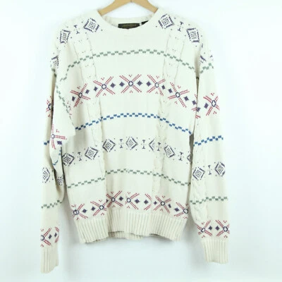 Eddie Bauer Suéter Masculino Médio Vintage Vovô Cabincore Grunge Sudoeste - Imagem 1 de 4