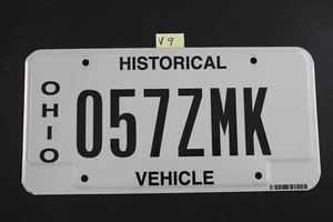 OHIO "HISTORICAL VEHICLE" LICENSE PLATE - 057ZMK (V9 - Picture 1 of 1