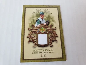 Scott Kazmir Devil Rays 2007 Artifacts Apparel Jersey/31 Baseball Card - Picture 1 of 2