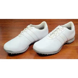 adidas Driver Isabelle 3.0 Women’s Leather Shoes Spikes Size 8.5 White - Picture 1 of 12