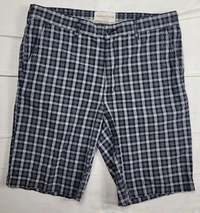 Perry Ellis Shorts Men's Size 36 100% Cotton Plaid Lightweight - Picture 1 of 8