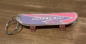 Portachiavi SKATEBOARD Miniatura Anni '90 SKECHERS 3,5" • ROSA - Foto 1 di 4