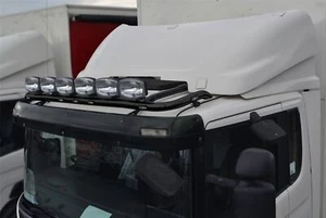 Roof Spot Light Bar + LEDs For Renault C Range 2013+ Construction Standard BLACK - Picture 1 of 5