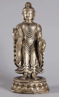 双莲花古董立佛 — 第 1/4 张图片