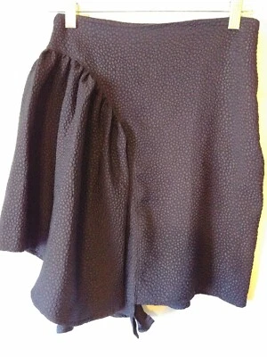 Comma Skirt, Blue pebbled asymmetical, Size S, #932 - Image 1 of 4