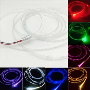5V/12V/110V Car Home LED Strip Light Decor 2mm Plastic Optic Fiber Cable Kit - Picture 1 of 20