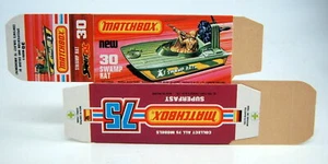 Matchbox Superfast Nr. 30C Sumpfratte ungefaltet, druckfrische "K" Box - Bild 1 von 2