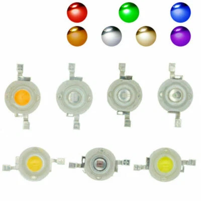 3W High Power LED Chip Light Beads White Red Blue Green IR light emitting diode - Image 1 of 4