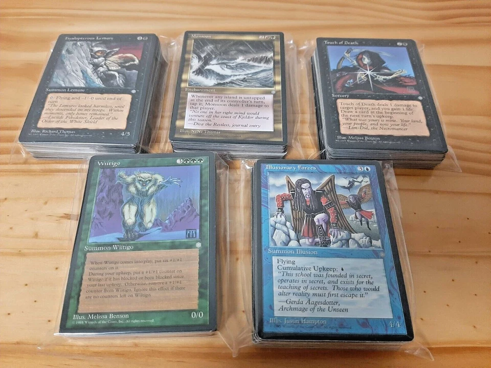 *** MTG Ice Age Edition (1995) *** 50 cards LOT - Magic the Gathering -Very Old! - Image 1 of 2