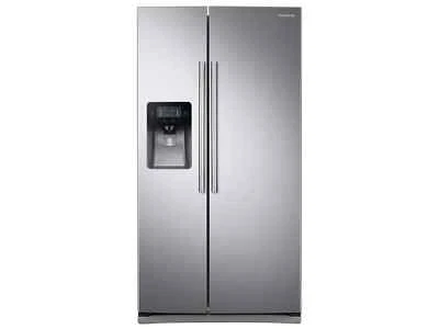 Samsung 25 cu. ft. Side-by-Side Refrigerator with LED Lighting Stainless Steel - Image 1 of 4