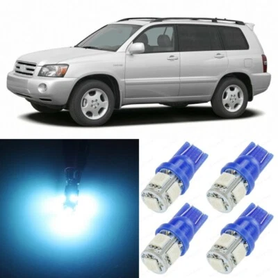 10 x ICE BLUE Interior LED Light Package For 2001 - 2007 Toyota Highlander - Image 1 of 4