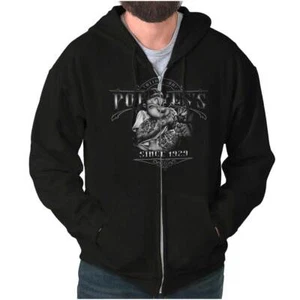 Popeye's Tattoo Shop Since 1929 Cartoon Tats Sweatshirt Zip Up Hoodie Men Women - Picture 1 of 7