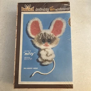 1981 Neu Mitsy Maus Riegel Haken Kit Phentex Wandbehang versiegelt - Bild 1 von 6