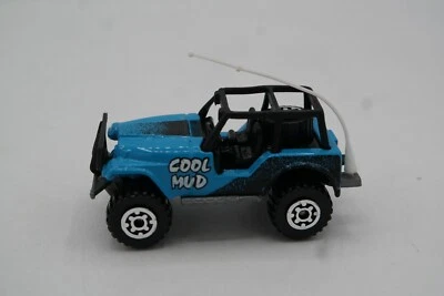1996 MATCHBOX Jeep 4X4 'Cool Mud' Blue Wrangler Off Road Loose MINT #37/75 - Image 1 of 4