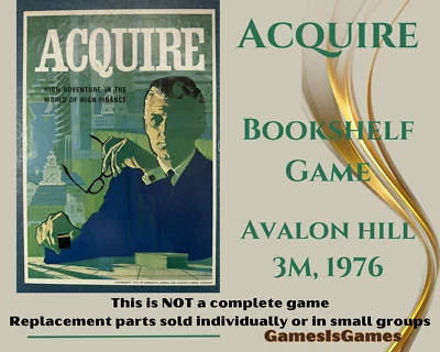 Board Game Parts: ACQUIRE, 3M Avalon Hill, 1976, replacement pieces - Image 1 of 2