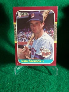 1987 Donruss Opening Day Mark Davidson Minnesota Twins #225 - Picture 1 of 2