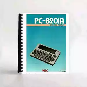NEC PC-8201 Portable Computer Vintage user guide Manual - Picture 1 of 1