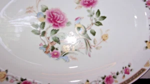Crescent Fine China By RANMARU Serving Platter 12 1/4", Rose Tapestry Pattern - Picture 1 of 5
