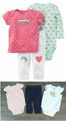 Carter's Girl's  Set 3 Piece Set Body Suit ,Shirt  and Leggings - Image 1 of 4
