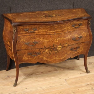 Dresser IN Antique Style Louis XV Dresser Inlaid Furniture Three Drawers 900