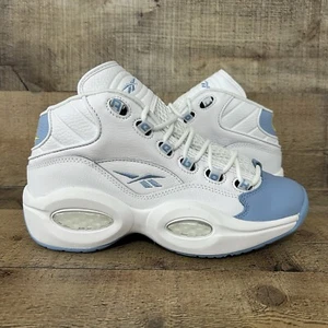 Pepite Reebok Question Mid GS bianche taglia gioventù blu Denver Allen Iverson HR0498 - Foto 1 di 10