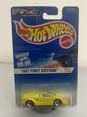 Lamborghini Countach 1997 Hot Wheels #510 primeras ediciones 12/12 25 aniversario Foto 1 de 3