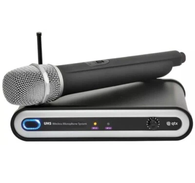 QTX 171.803 UHF Wireless Microphone System With Desktop Receiver Upto 50m Range - Image 1 of 4