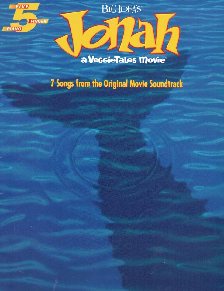 Jonah A Veggietales 5 Finger Piano Words Chords Sheet Music Book - Image 1 of 3
