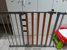 Cancello cancelletto sicurezza bimbi Hauck 75-80cm + estensione 21cm