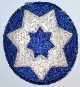World War II Shoulder Sleeve Insignia US 7th Service Command WWII Patch WWII - Picture 1 of 2