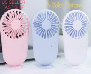 Portable Rechargeable Handheld Mini Pocket Fan Portable USB Fan with Phone Stand - Picture 1 of 12