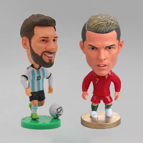 Lionel Messi Figurine Action Figure Cristiano Ronaldo Statue Model Messi Dolls Cover