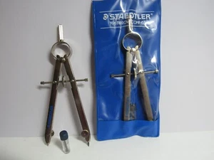 Brújula de dibujo cromado Staedtler Mars Masterbow 94140 WP hecha en Italia-NUEVA - Imagen 1 de 3