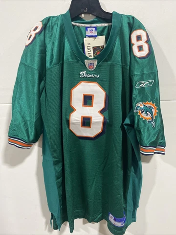 Authentic REEBOK MIAMI DOLPHINS JERSEY DAUNTE CULPEPPER #8 STITCHED SZ 54 NWT Cover