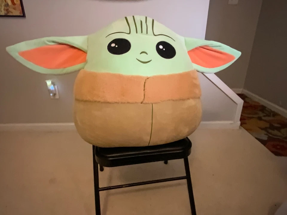 New 20" Huge XXLarge Star Wars Mandalorian Baby Yoda Grogu Squishmallow Rare - Image 1 of 4
